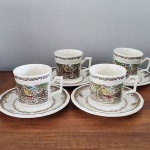 Kensington Shakespeares Sonnets 4 Cups & 4 Saucers